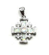 Sterling Silver with Opal Jerusalem Cross Pendant